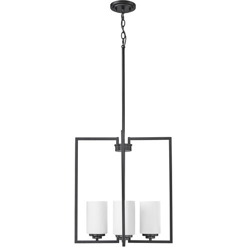 Luxx 4 Light 18 inch Matte Black Indoor Pendant Ceiling Light